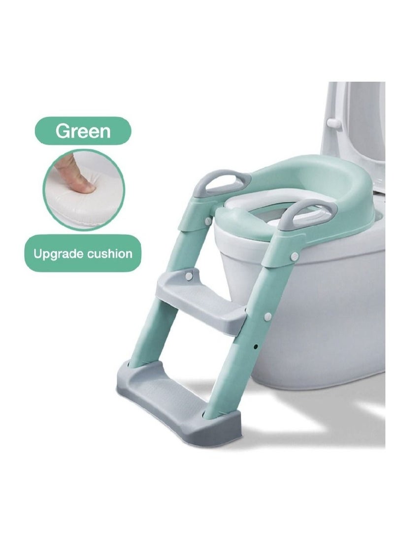 Baby Potty Portable Training Toilet Seat Anti-Slip For Toddler Green