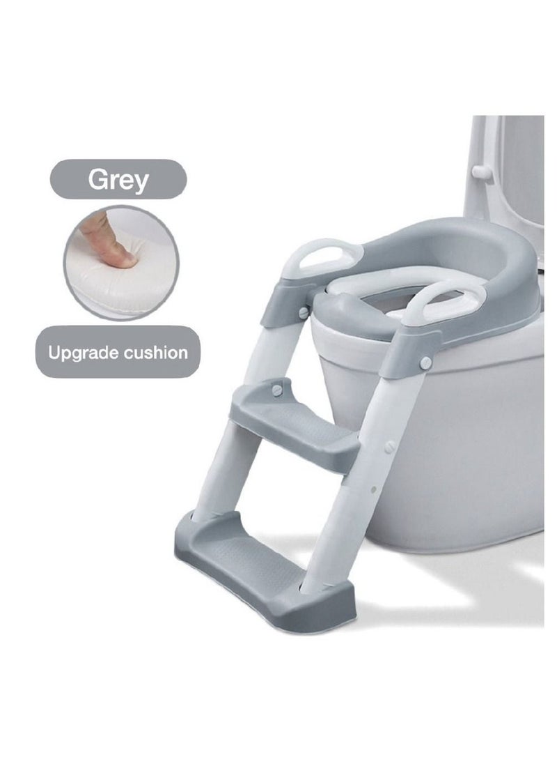 Baby Potty Portable Training Toilet Seat Anti-Slip For Toddler Grey