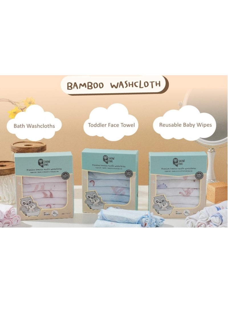 Snow Owl Bamboo Washcloth 11