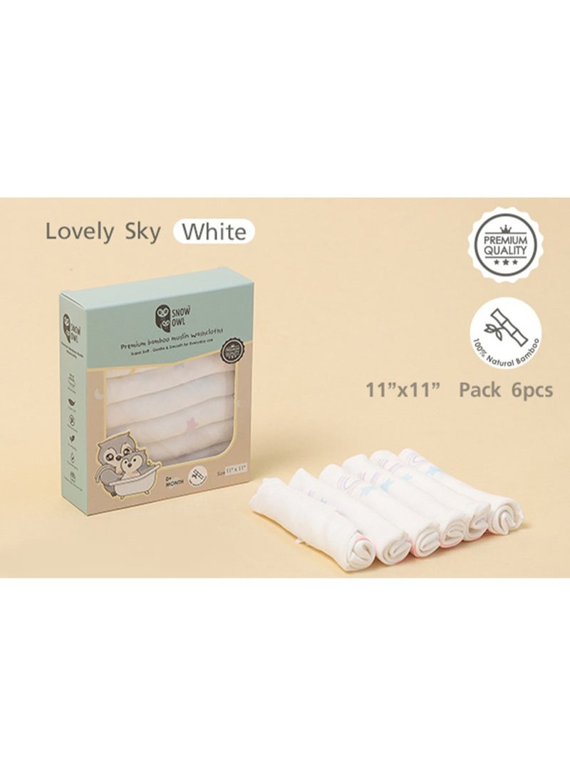 Snow Owl Bamboo Washcloth 11