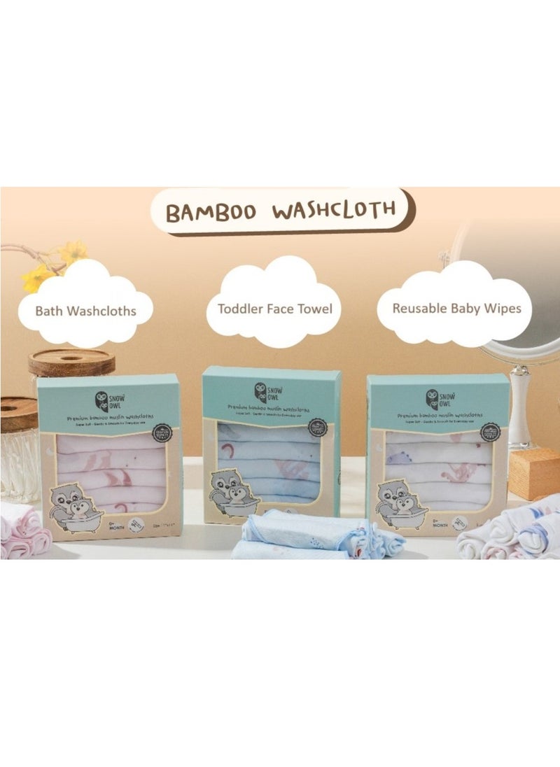 Snow Owl Bamboo Washcloth 11