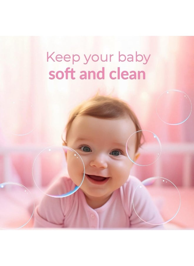 Pack Of 4 Vitamin-E And Aloe Vera Extract With Extra Mild Formula Baby Washing Gel- 500Ml Head to Toe Baby Bath, Dye Free, Tear Free, Alcohol Free, Paraben-Free