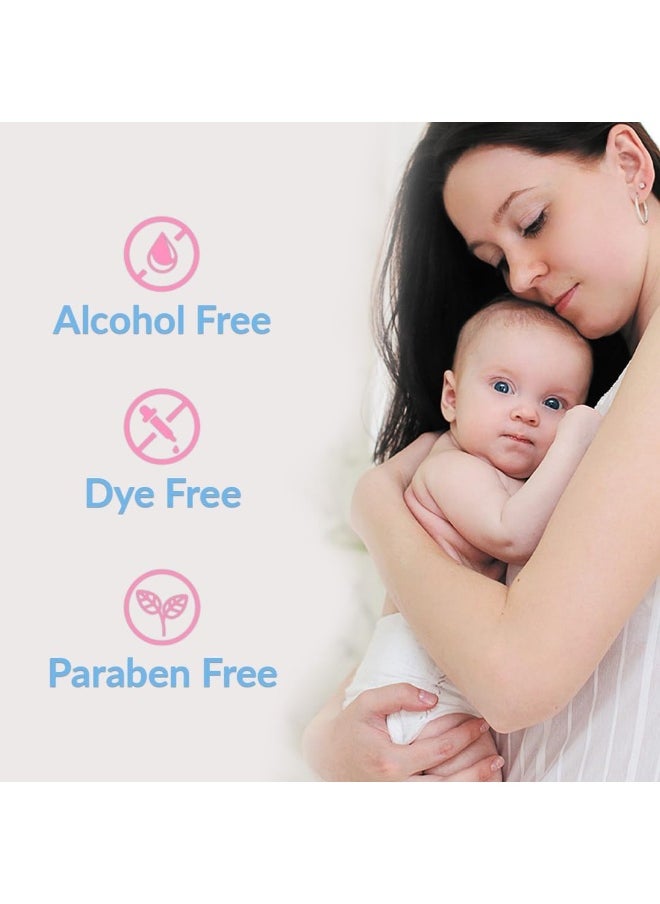 Pack Of 4 Vitamin-E And Aloe Vera Extract With Extra Mild Formula Baby Washing Gel- 500Ml Head to Toe Baby Bath, Dye Free, Tear Free, Alcohol Free, Paraben-Free