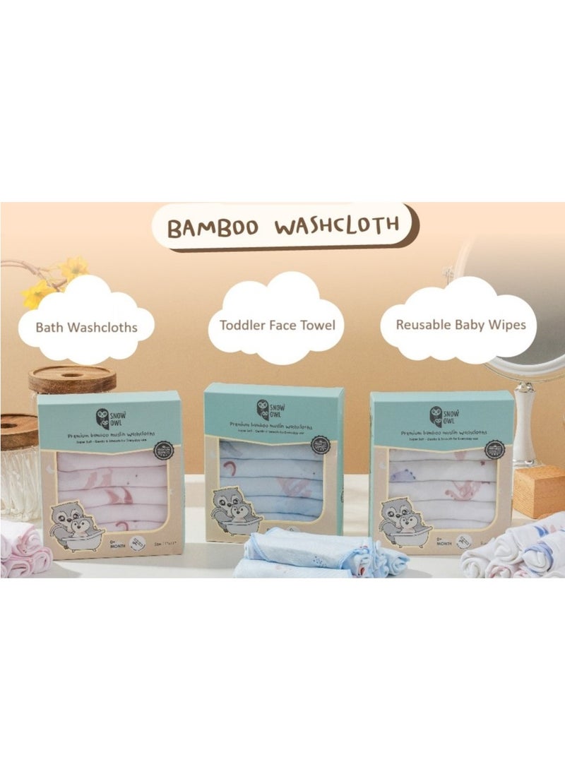 Snow Owl Bamboo Washcloth 11