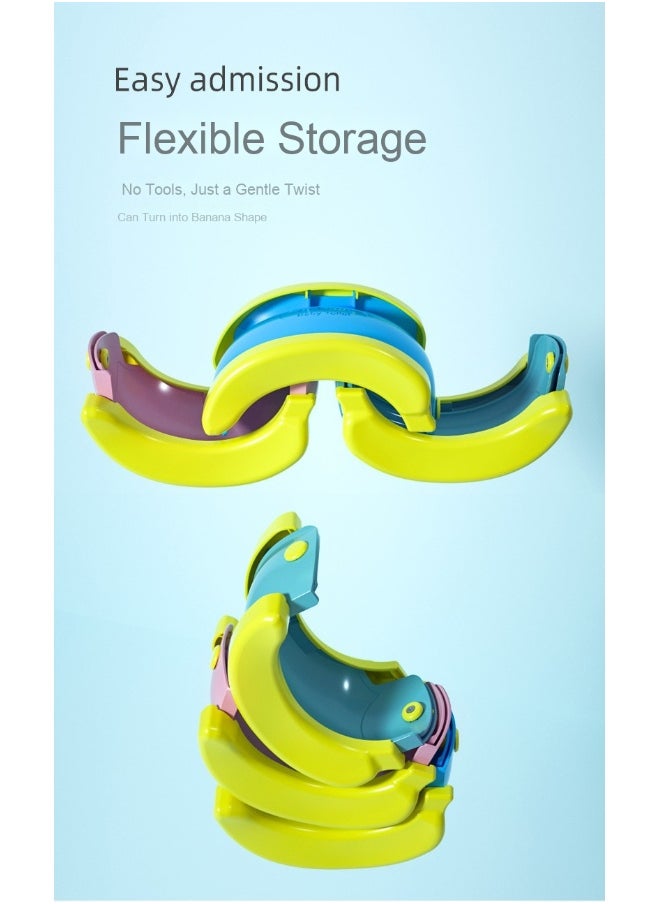 Portable Folding Banana Toilet for Kids - Baby Car Potty, Infant Toilet Seat, Travel Urinal for Toddlers
