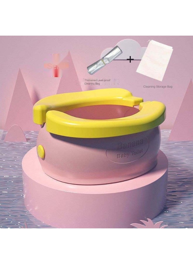Foldable Banana Potty for Kids - Portable Baby Car Toilet Seat, Infant Potty Training Toilet for Travel