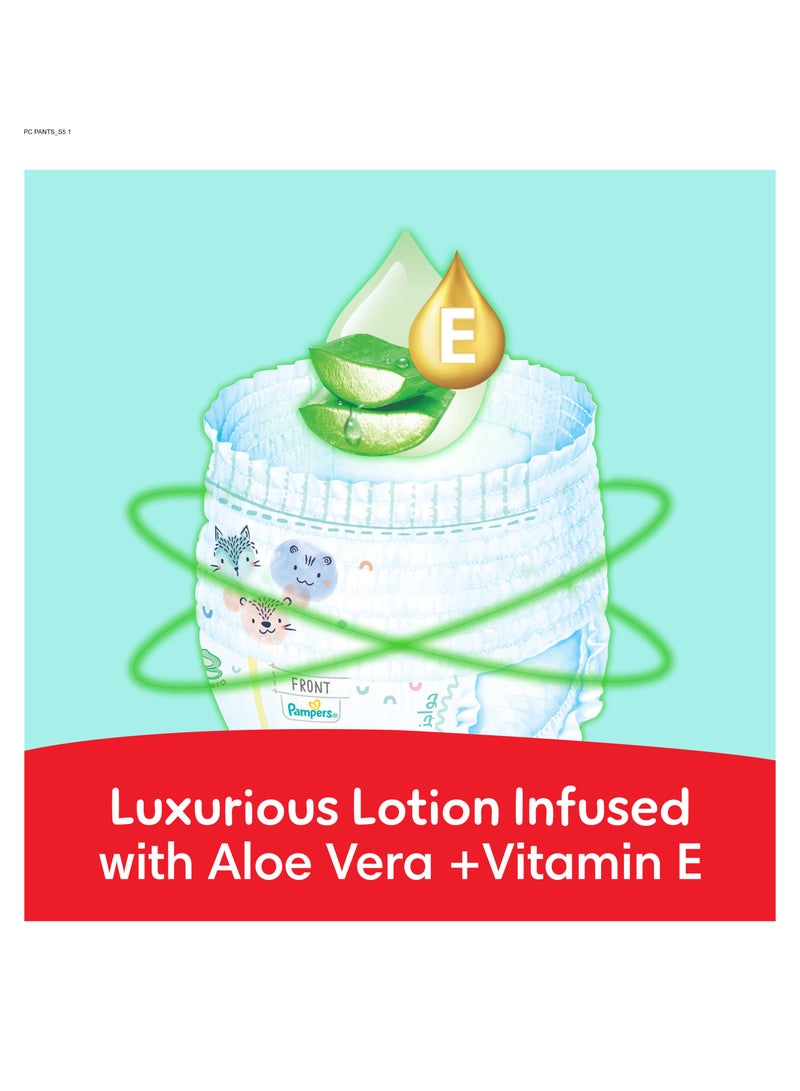 Pack Of 76 Ultimate Comfort Pant Diapers Size 5, 12 - 18 Kg, Lotion Infused With Aloe Vera And Vitamin E