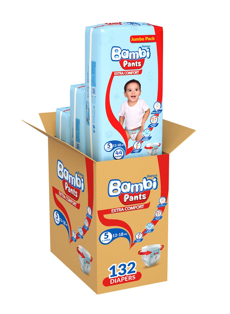 Baby Diaper, Size 5, 12-18 kg - 132 Diaper