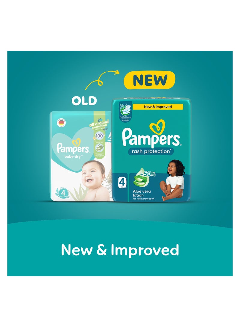 Rash Protection Taped Diapers Size 4 9-14kg - 96 Diaper