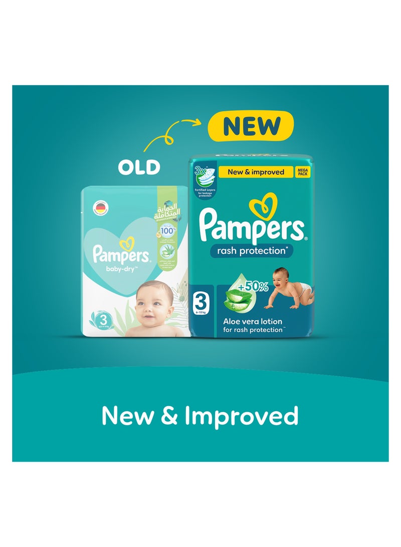 Rash Protection Taped Diapers Size 3 6-10kg