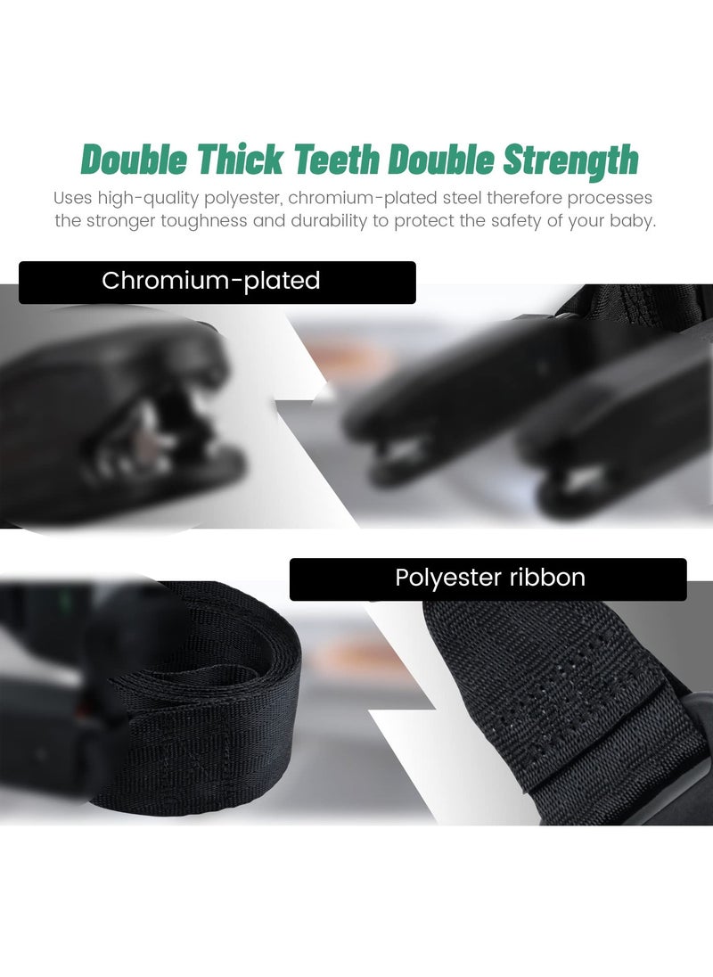 Seat Straps for General ISOFIX, Baby Seat Car Fixing Straps Adjustable with Latch Interface 1Pcs