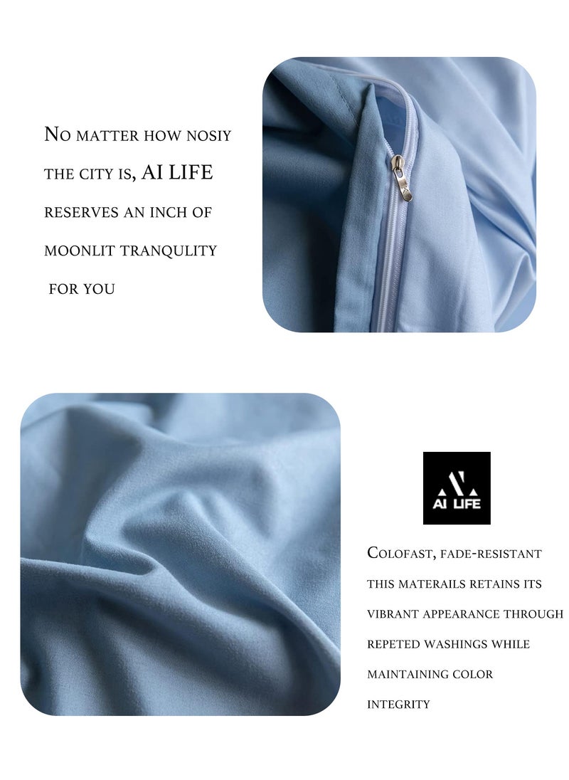 AI LIFE King Size Bedding Flat Sheet 6 Pcs Bed Sheet King Set Super Soft Cotton Breathable Cozy Non Pilling Sheets Shrinkage And Fade Resistant Easy Care