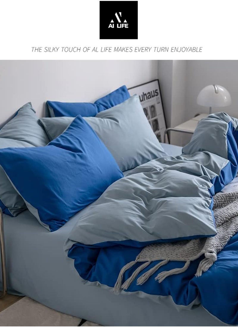 AI LIFE King Size 6-Pieces Bed Sheet Super Soft Cotton Breathable Cozy Non Pilling Sheets Shrinkage and Fade Resistant Easy Care