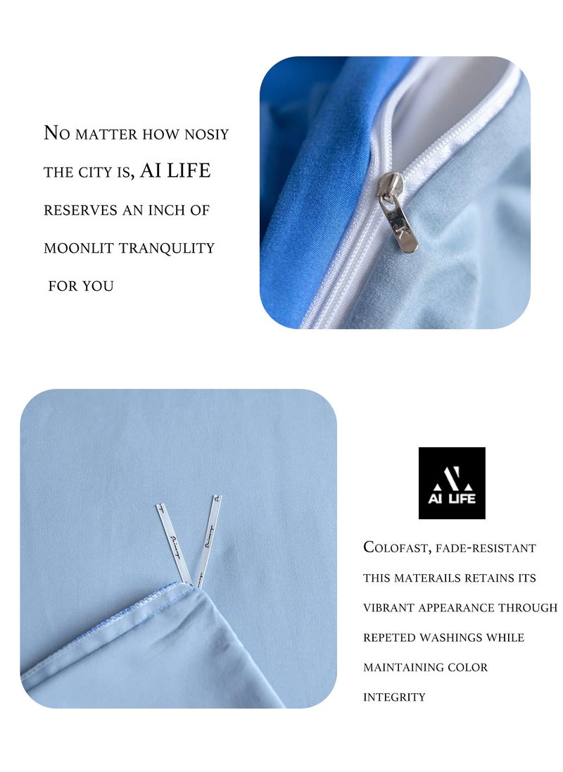 AI LIFE King Size 6-Pieces Bed Sheet Super Soft Cotton Breathable Cozy Non Pilling Sheets Shrinkage and Fade Resistant Easy Care