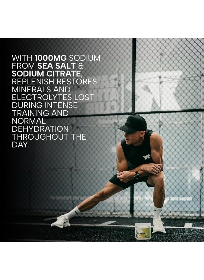 RAW Replenish, Premium Electrolytes Powder Recovery Formula - Flavored Electrolyte Drink Mix Supplement for Hydration, Replenishment, Endurance & Performance