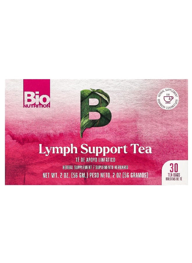 Bio Nutrition, Lymph Support Tea, Caffeine Free, 30 Tea Bags, 2 oz (56 g)