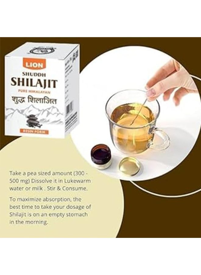 LION Shuddh Shilajit Pure Himalayan Resin Form 15 Grams