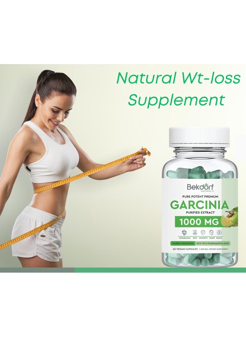 PURE GARCINIA 1000 MG-60 VEGAN CAPSULES