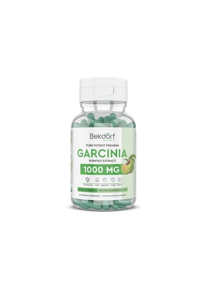 PURE GARCINIA 1000 MG-60 VEGAN CAPSULES