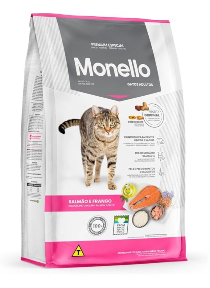 Monello Chicken And Salmon Adult Cat Food 15 KG