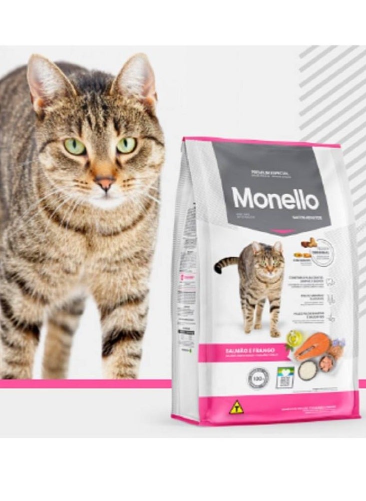 Monello Chicken And Salmon Adult Cat Food 15 KG