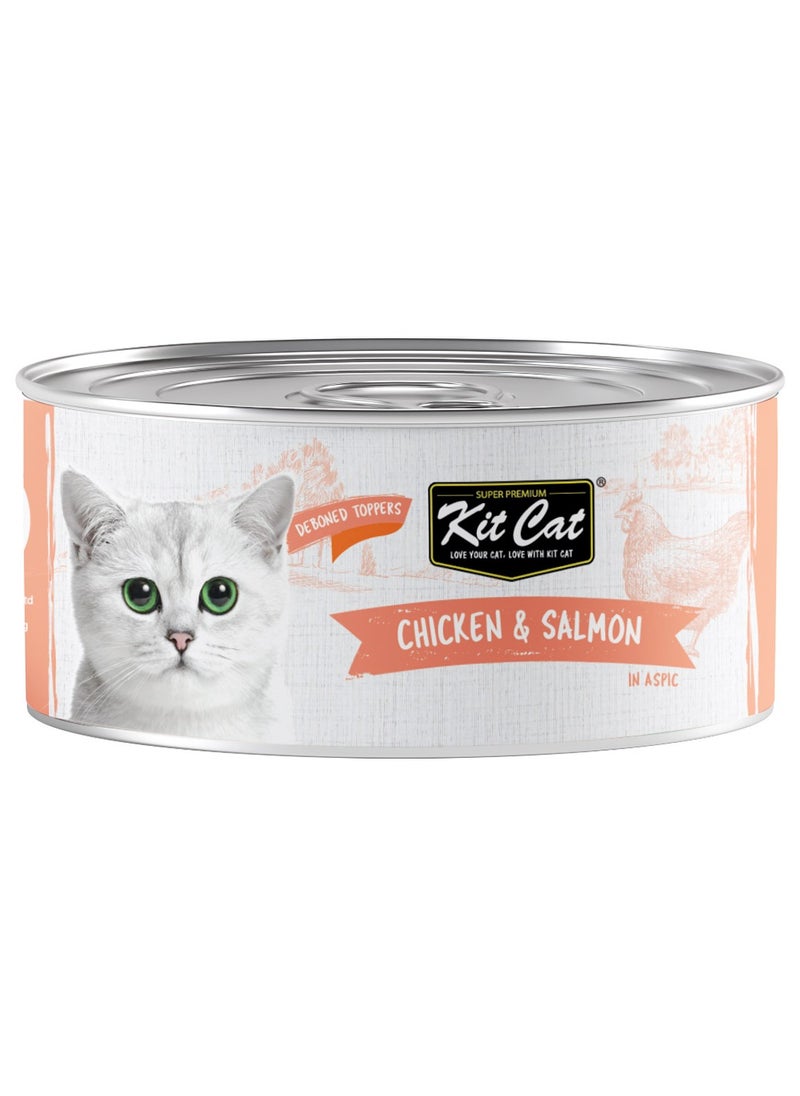 Kit Cat Chicken & Salmon 80g (1 Box -24pcs and 1 pcs)