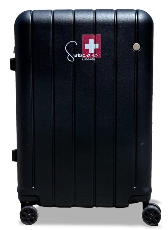 V801 Carry On Suitcase, 20-Inch, Aluminium Frame, Double Spinner Wheels, Black