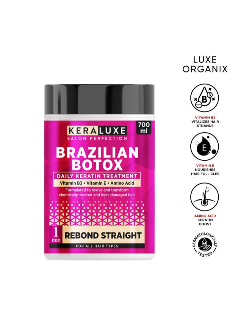 Kera Luxe Brazilian Botox Daily Keratin Treatment Rebond Straight