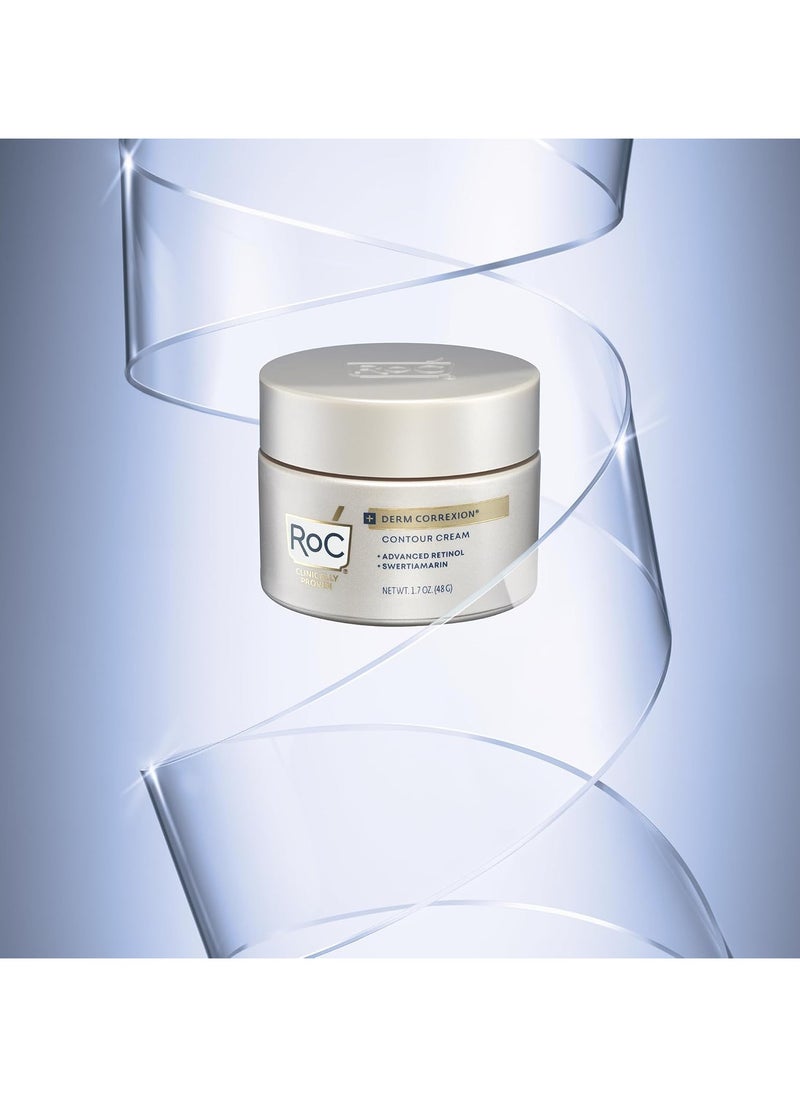 Derm Correxion Neck Cream with Hyaluronic Acid and Advanced Retinol to visibly Tighten & Lift Horizontal Neck Lines, Facial Moisturiser to Contour Face, Neck + Jaw, (1.7 oz)