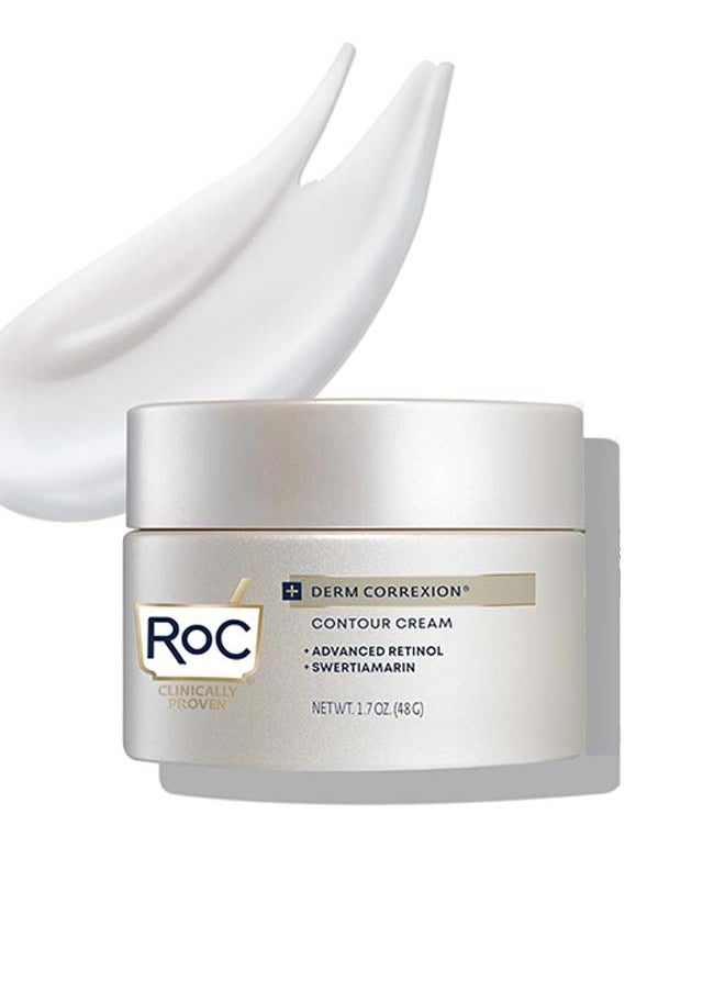 Derm Correxion Neck Cream with Hyaluronic Acid and Advanced Retinol to visibly Tighten & Lift Horizontal Neck Lines, Facial Moisturiser to Contour Face, Neck + Jaw, (1.7 oz)