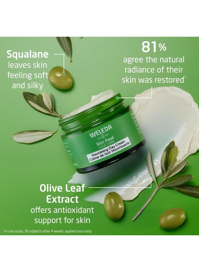 Weleda Skin Food Face Care Nourishing Day Cream, 1.3 Fluid Ounce, Plant Rich Moisturizer with Olive Leaf Extract, Squalane and Chamomile