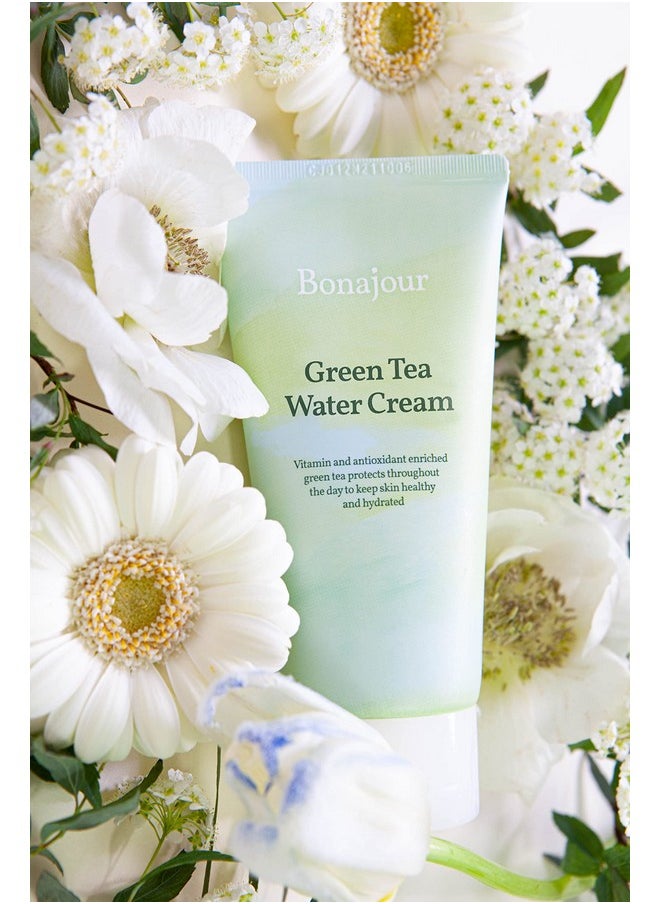 BONAJOUR] Green Tea Water Bomb Vegan Moisturizing Facial Gel Cream for sensitive skin - Daily hydrating Moisturizer 3.38 Fl. oz -