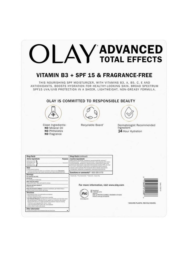 Olay Advanced Total Effects SPF15 Moisturizer, 3.4 fl oz