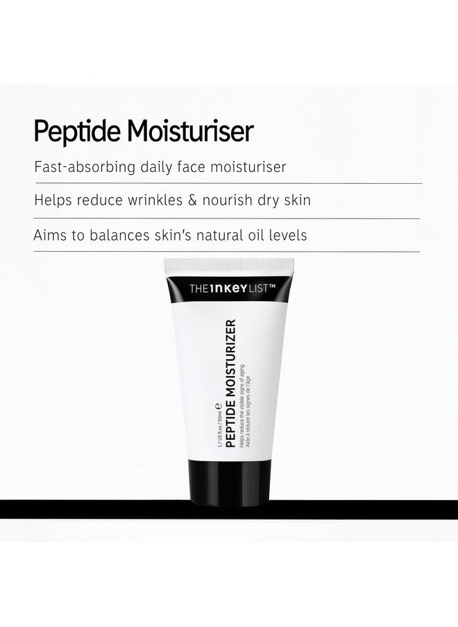 The INKEY List Peptide Moisturizer, Face Moisturizer for Dry Skin, Helps Reduce Appearance of Fine Line and Wrinkles, Hydrating Cream for Skin, 1.69 fl oz
