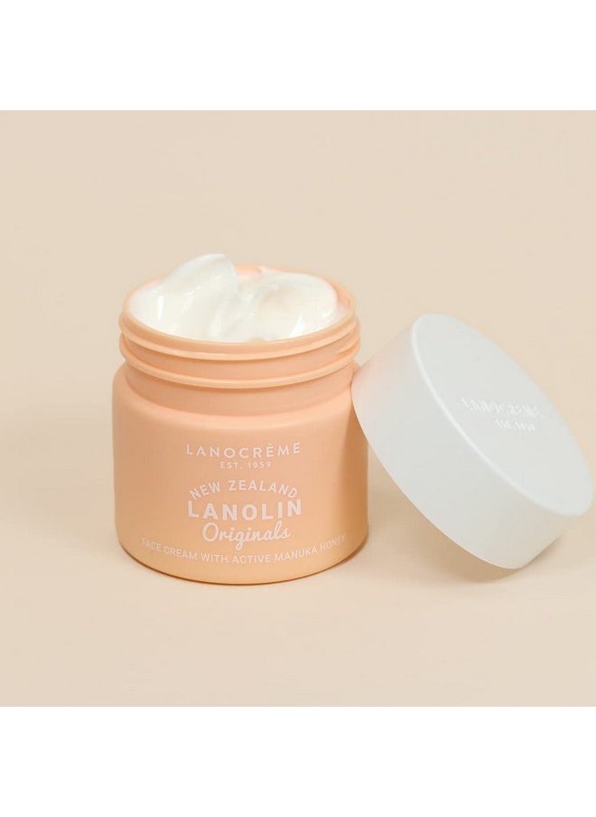Lanocreme New Zealand Lanolin Face Cream with Active Manuka Honey 100g ( Pack of 3)