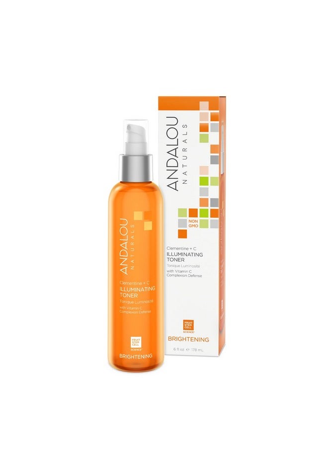 Andalou Naturals Brightening Meyer Lemon + C Creamy Cleanser, Face Wash for Uplifted Tone & Smoother Texture, Helps Renew Skin Vitality & Brighten Complexion, Cruelty Free, 6 Oz