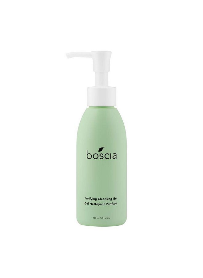 boscia Purifying Cleansing Gel - Vegan, Cruelty-Free, Natural and Clean Skincare | Daily Natural Purifying Deep Cleansing Gel Face Cleanser, 5 fl oz