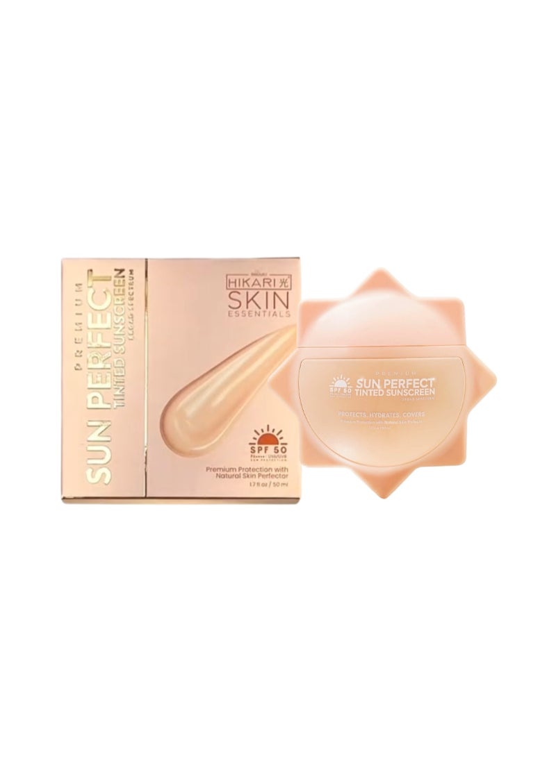 Hikari Skin Essentials Premium Sun Perfect Tinted Sunscreen SPF 50 - 50ml