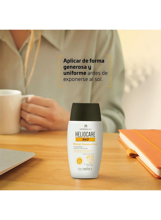 Heliocare 360 Mineral Tolerance Fluid SPF 50+ 50g, Cream