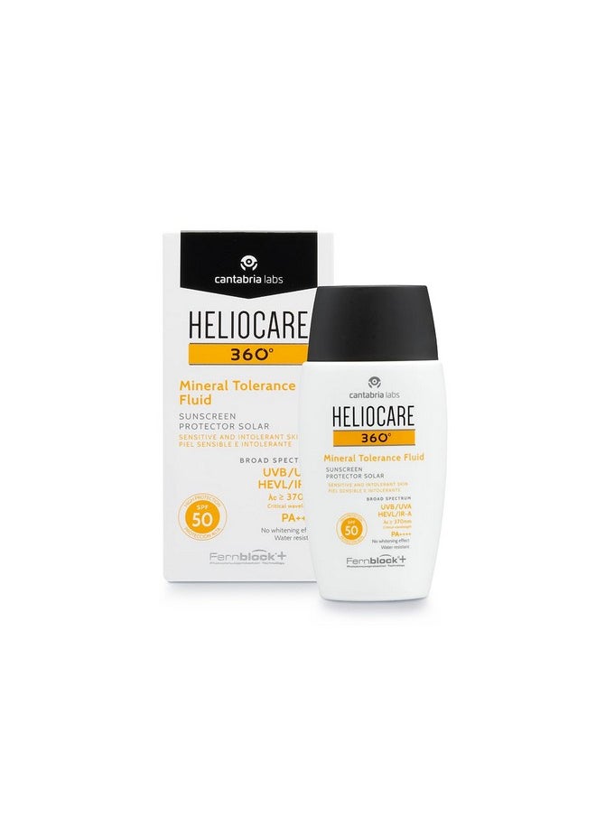 Heliocare 360 Mineral Tolerance Fluid SPF 50+ 50g, Cream