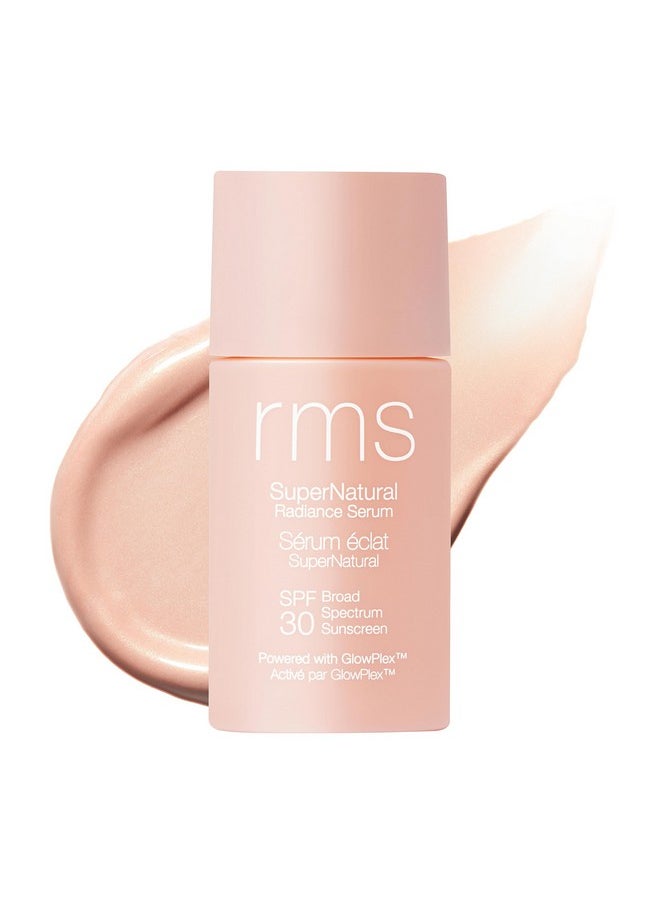 RMS Beauty SuperNatural Radiance Sunscreen SPF 30 - Tinted Sunscreen for Face, Tinted Mineral Sunscreen for Face Tinted SPF Skin Tint with SPF Makeup