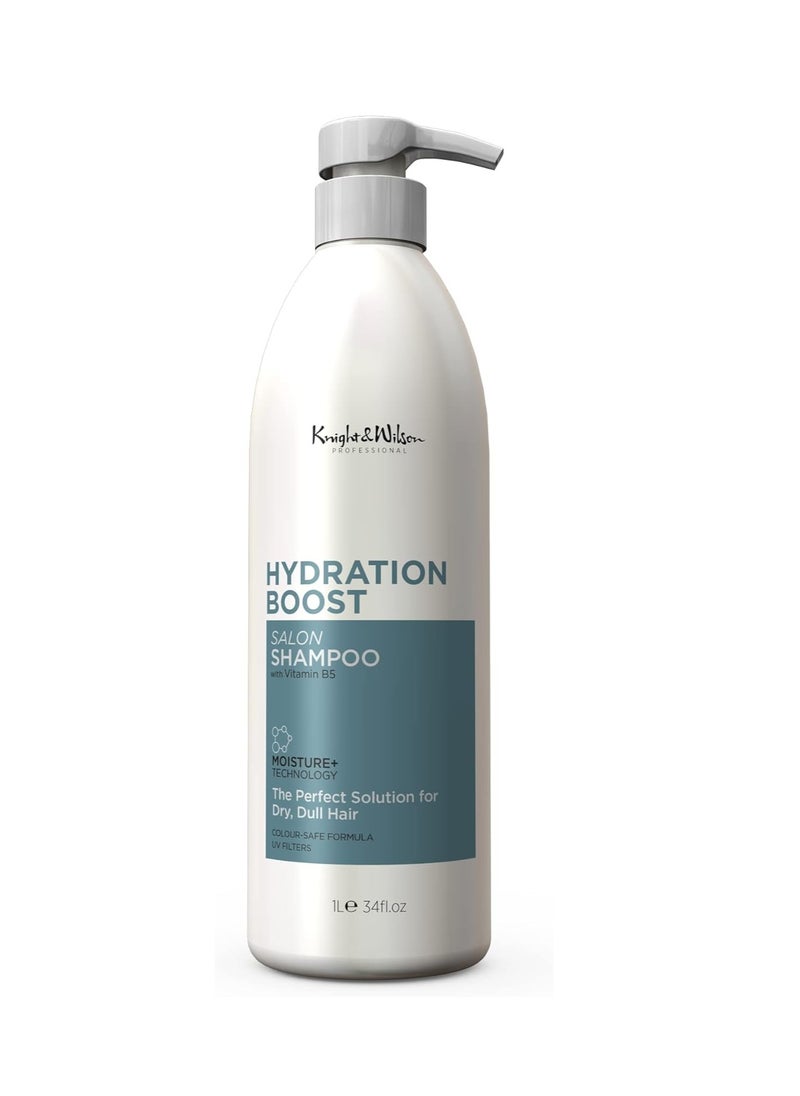 salon Size Professional Hydration Boost Shampoo 1000ml Moisturizing and Hydrating Shampoo for Dry Hair and Scalp with Vitamin B5