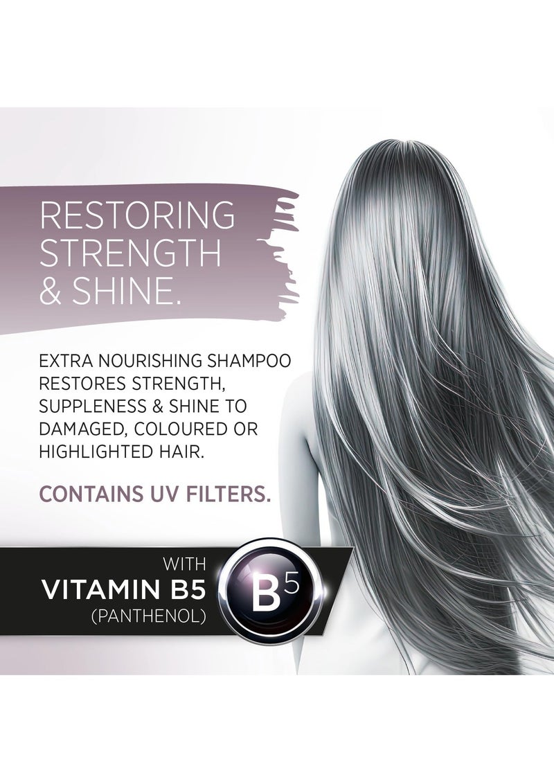 Salon Size Professional Extra Nourishing Shampoo 1000ml Actively moisturises and nourishes dry fragile thin damaged on all hair types With Vitamin B5