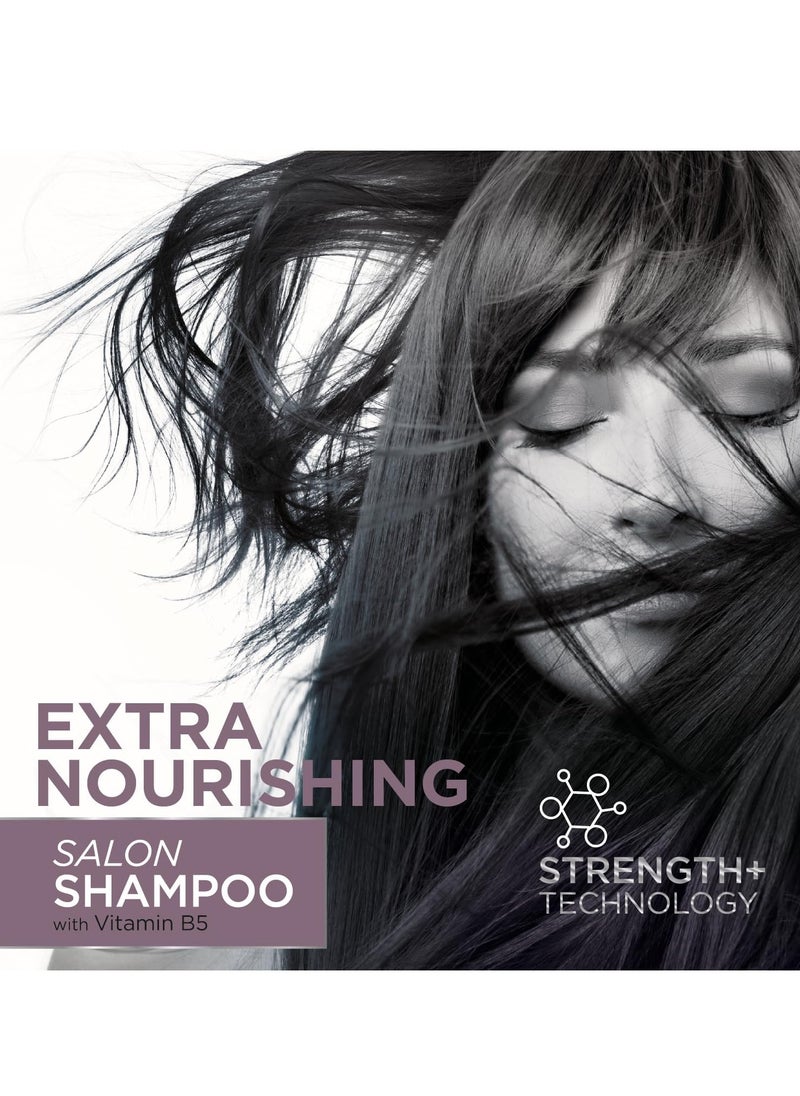 Salon Size Professional Extra Nourishing Shampoo 1000ml Actively moisturises and nourishes dry fragile thin damaged on all hair types With Vitamin B5