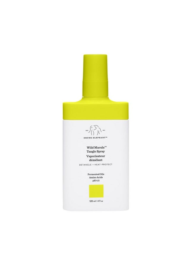 Drunk Elephant Wild Marula Tangle Spray. Weightless and Heat-Protectant Detangler for Hair (120 mL / 4 Fl Oz)