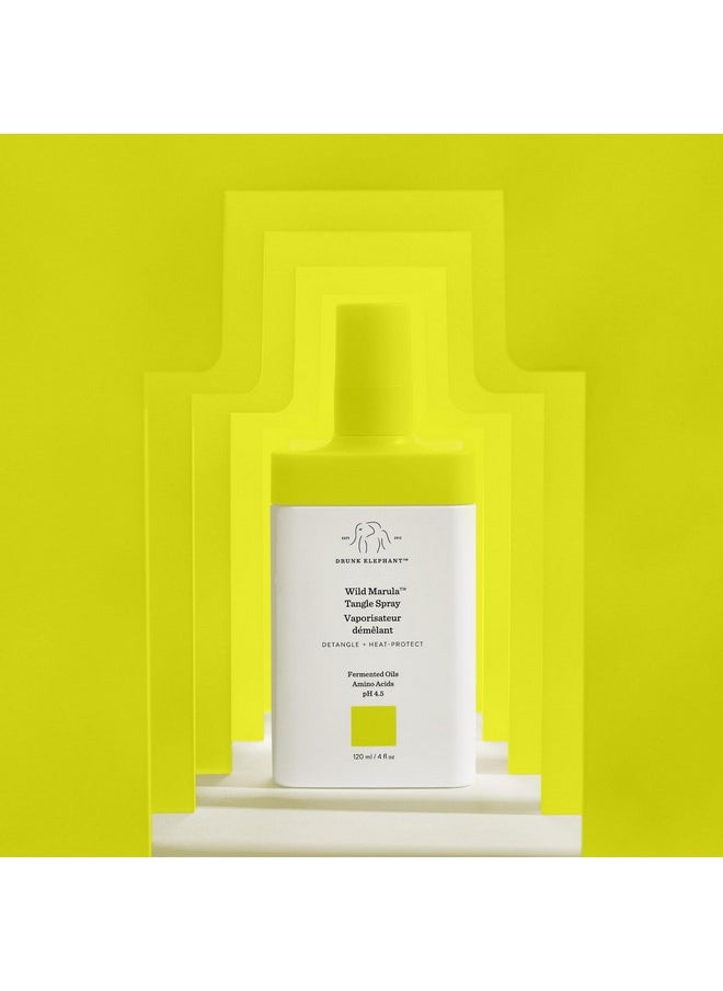 Drunk Elephant Wild Marula Tangle Spray. Weightless and Heat-Protectant Detangler for Hair (120 mL / 4 Fl Oz)