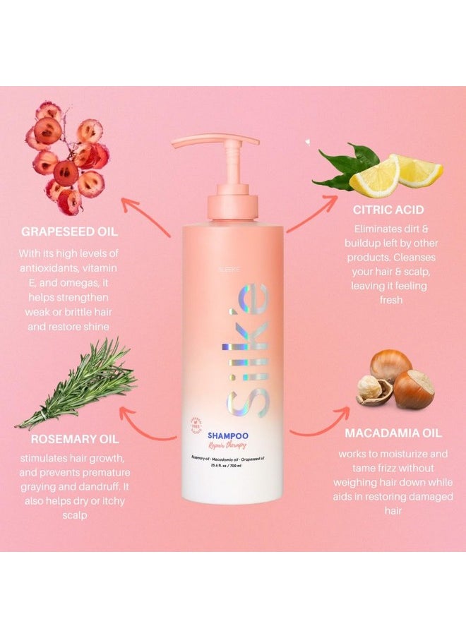 Silk'e Repair Therapy Shampoo 23.6 oz , clarifying and hydrating daily shampoo with Citric Acid, naturally stimulates healthy hair growth - without any parabens or sulfates!