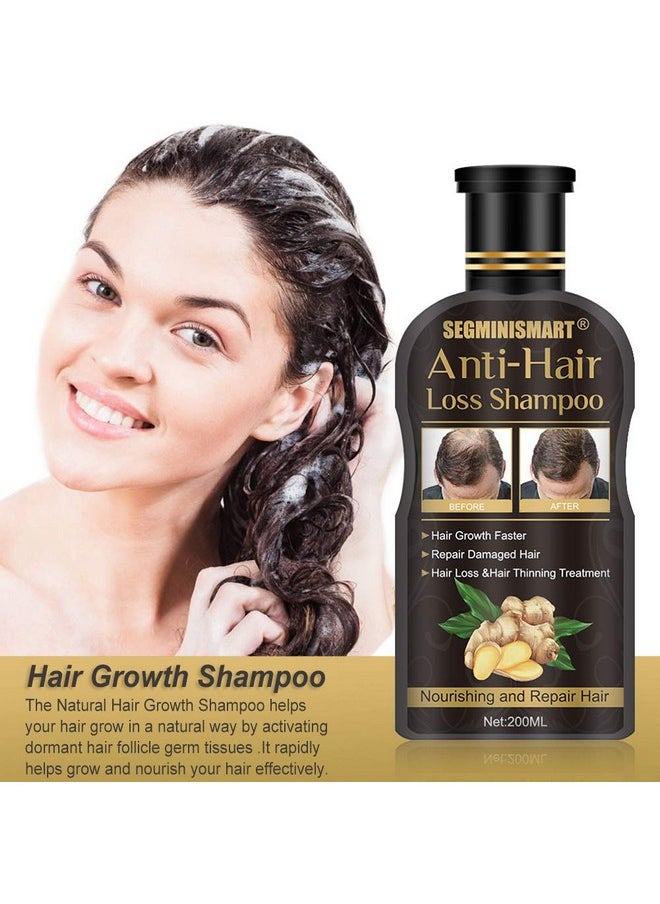 Ginger Hair Care Shampoo for Hair Growth, Anti-Hair Loss - Promotes Thicker, Fuller and Faster Growing Hair for Men & Women