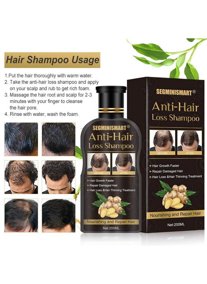 Ginger Hair Care Shampoo for Hair Growth, Anti-Hair Loss - Promotes Thicker, Fuller and Faster Growing Hair for Men & Women