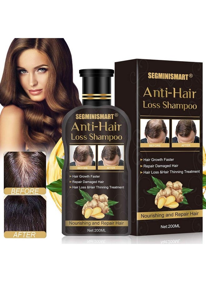Ginger Hair Care Shampoo for Hair Growth, Anti-Hair Loss - Promotes Thicker, Fuller and Faster Growing Hair for Men & Women